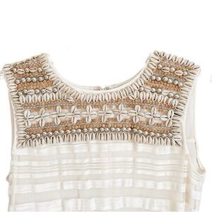 Adam Lippes Silk Double Layer Sleeveless Shell Embellished Blouse Tank Top 4